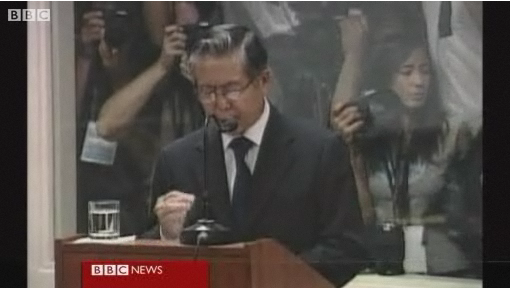 Fujimori defends himself at trial